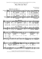 May I Be Like Thee? - hymn arrangement